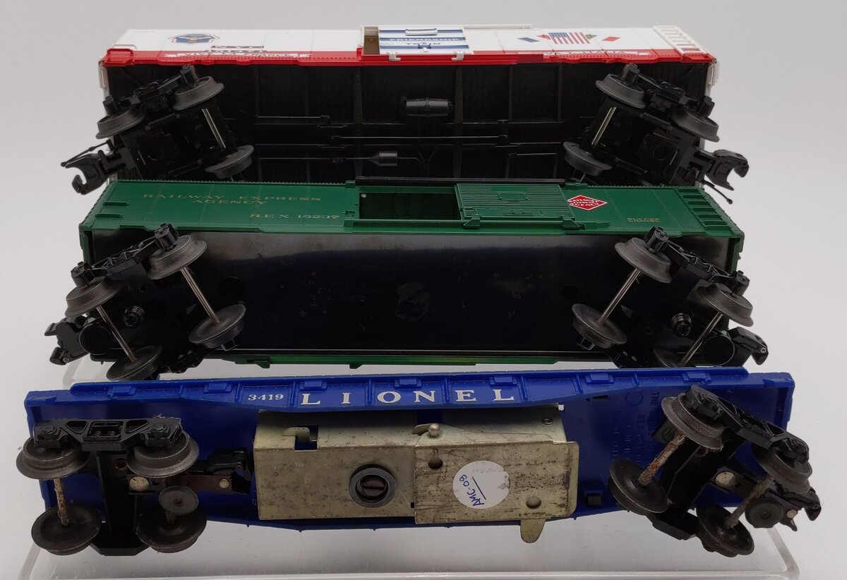 Lionel & MTH O Gauge Freight Cars: #3419, #151471, #16237 [3] VG