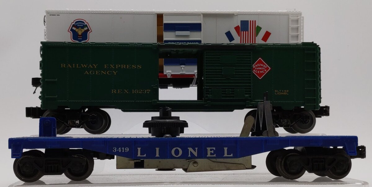 Lionel & MTH O Gauge Freight Cars: #3419, #151471, #16237 [3] VG