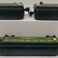 Lionel Vintage O Green Tinplate Illuminated Passenger Cars 2440, 2441 [3]