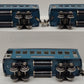 Lionel Vintage O Prewar Blue Tinplate Illuminated Passenger Cars 610, 612 [3] VG