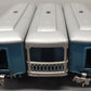 Lionel Vintage O Prewar Blue Tinplate Illuminated Passenger Cars 610, 612 [3] VG