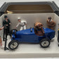 Schuco 01744 1:24 Studio IV Blue Bugatti With Figures EX/Box
