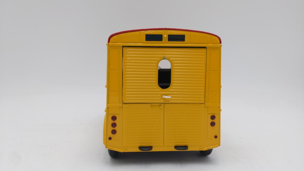 Solido 8060 1:18 Scale 1962 Citroen Type HY Yellow & Red "Pinder" Diecast Van VG