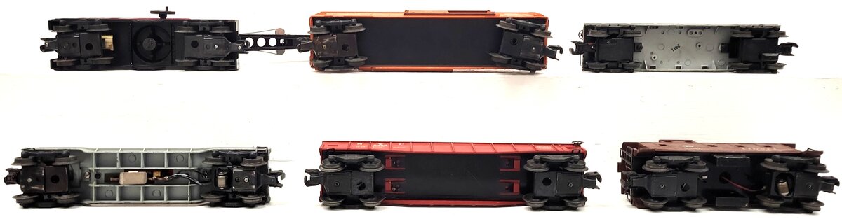 Lionel Vintage O Gauge Freight Cars: 6462, 6560, 3520, 6464-25, 2411, 6457 [6] VG