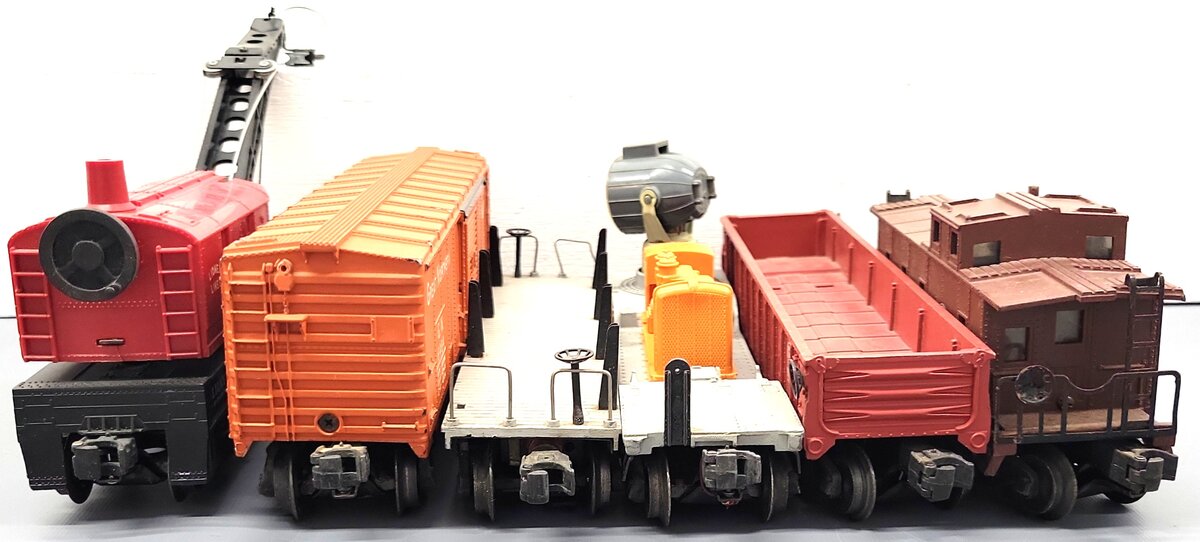 Lionel Vintage O Gauge Freight Cars: 6462, 6560, 3520, 6464-25, 2411, 6457 [6] VG