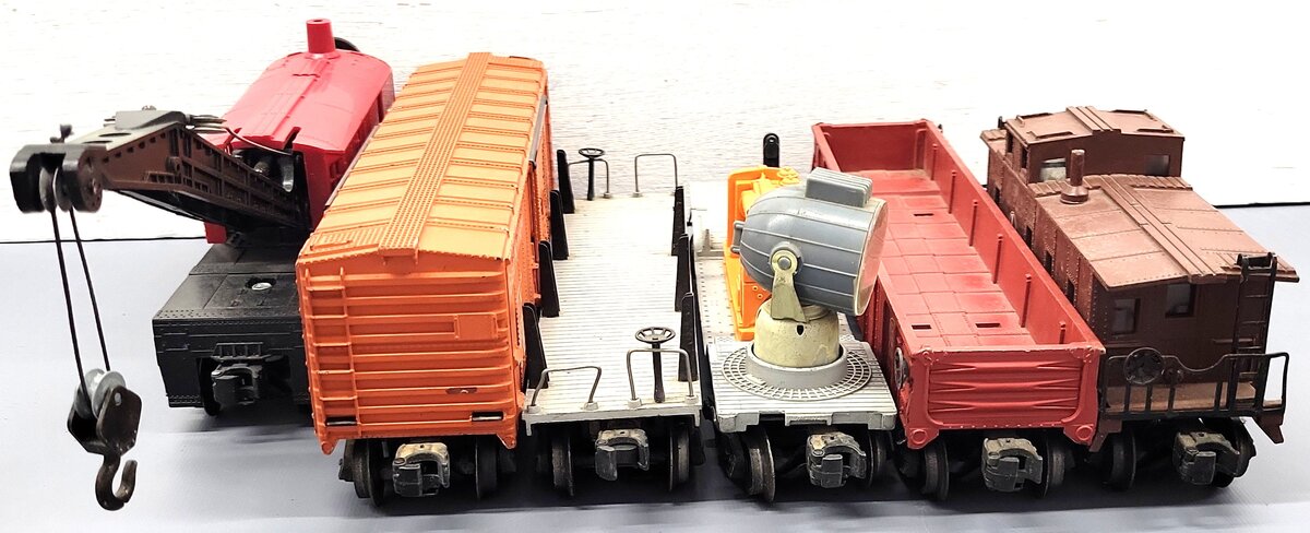 Lionel Vintage O Gauge Freight Cars: 6462, 6560, 3520, 6464-25, 2411, 6457 [6] VG
