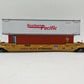 K-Line K7767 O Gauge Union Pacifc Flatcar w/ 2 Containers EX