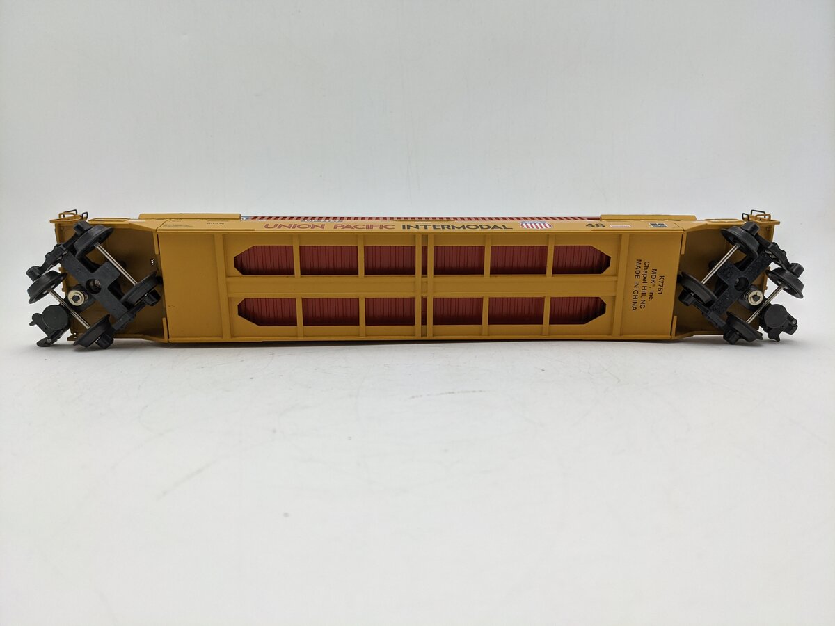 K-Line K7767 O Gauge Union Pacifc Flatcar w/ 2 Containers EX