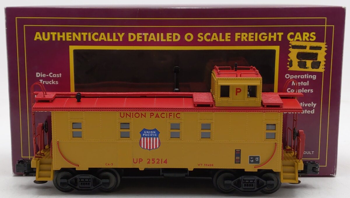 MTH 20-91022 O Gauge Union Pacific Steel Caboose #25214 EX/Box
