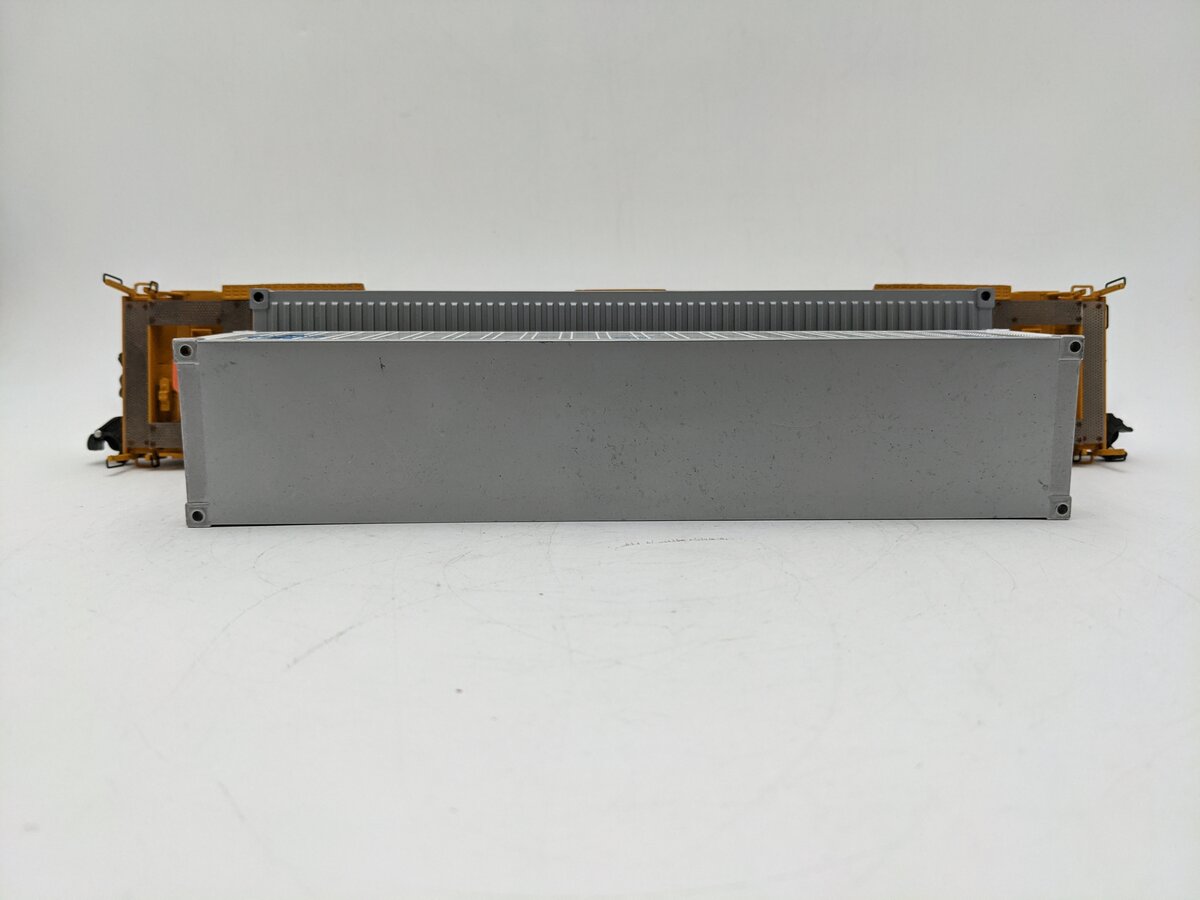 K-Line K-7795 O Gauge TTX Gunderson Husky Stack #7795 with 2 Containers VG