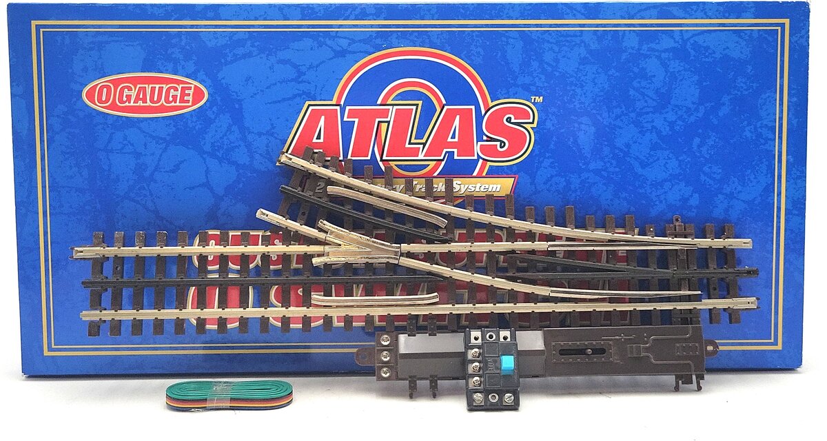Atlas 6071 O Gauge Nickel Silver O-54 Right Hand Remote Control Switch Turnout EX/Box