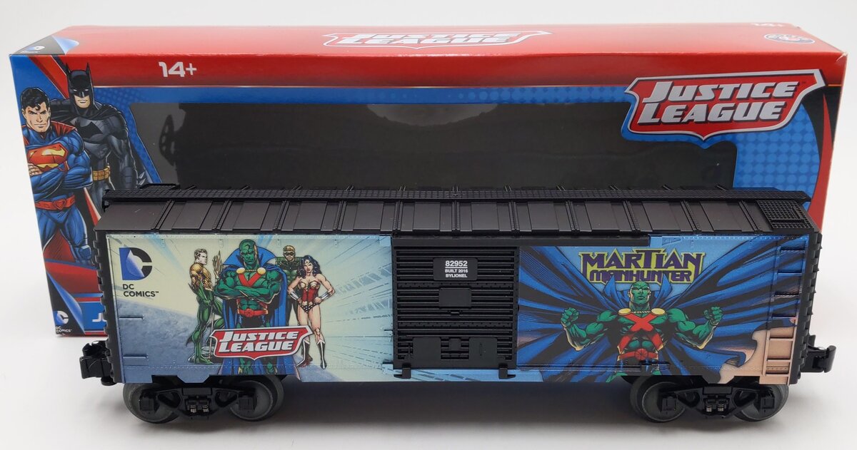 Lionel 6-82952 O Gauge Justice League Martian Manhunter Boxcar LN/Box
