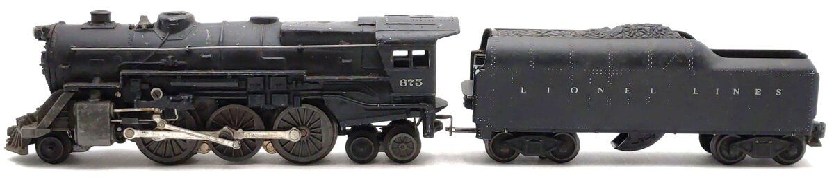 Lionel 675 Vintage O 2-6-4 K4 Pacific Diecast Steam Loco with 2046W Tender VG