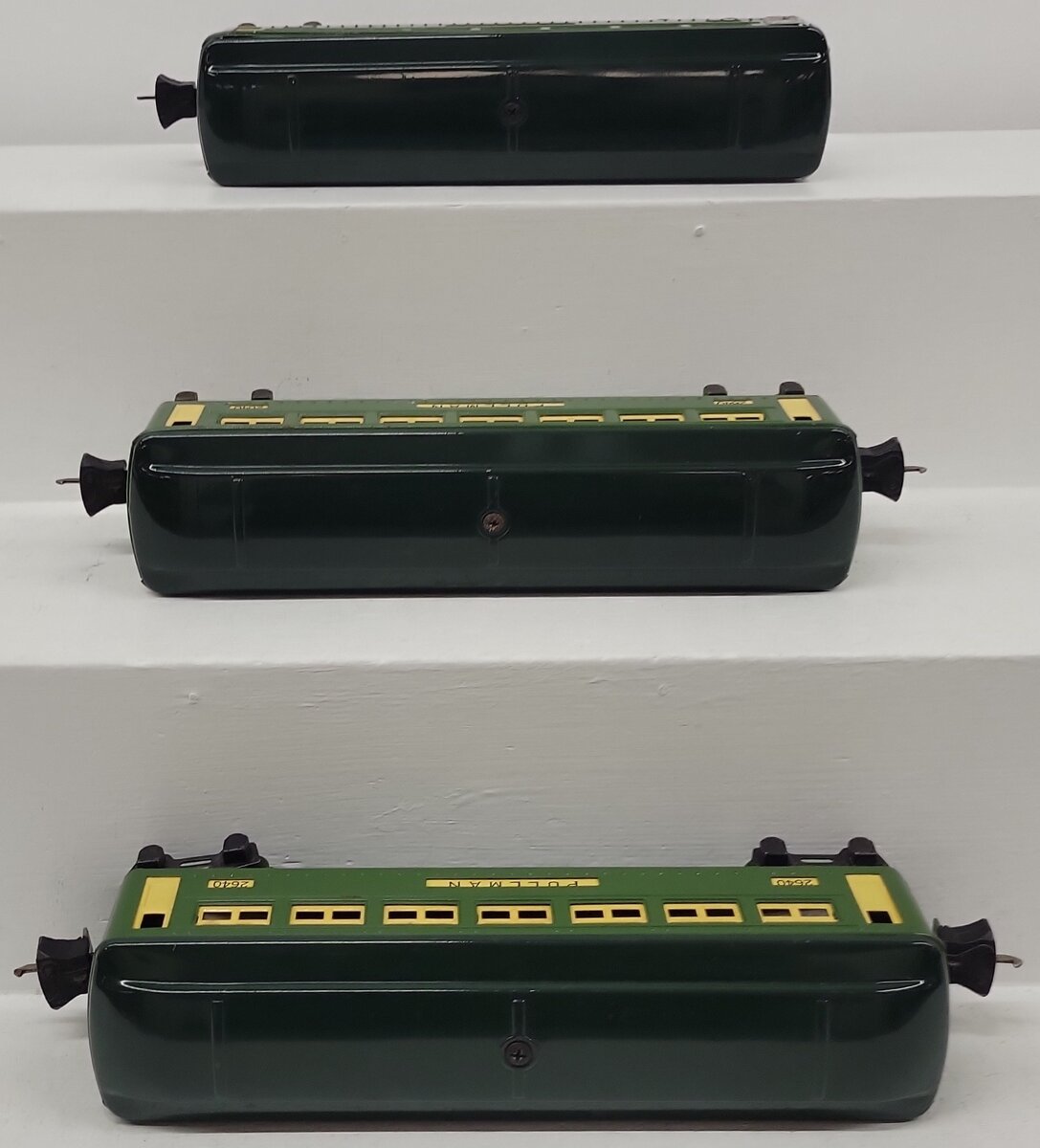 Lionel O Gauge Prewar Custom Tinplate Pullman Passenger Cars #2640,2640,2641 [3]