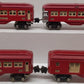Lionel Vintage O Prewar Red Tinplate Passenger Cars 601, 602, 2600, 2601 [4]