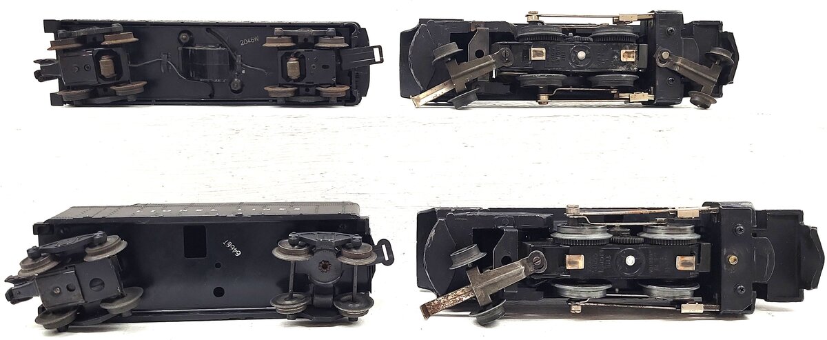 Lionel 1654 Vintage O 2-4-2 Steam Locomotive w/2046W & 6466T Tenders [2] VG