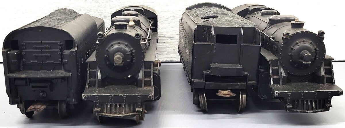 Lionel 1654 Vintage O 2-4-2 Steam Locomotive w/2046W & 6466T Tenders [2] VG