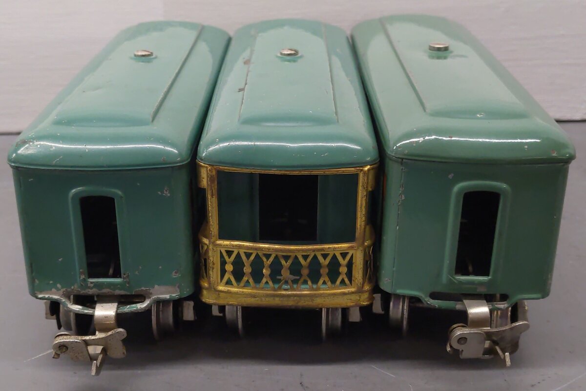 Lionel Vintage O Tinplate Illuminated Passenger Cars 607, 608 [3]