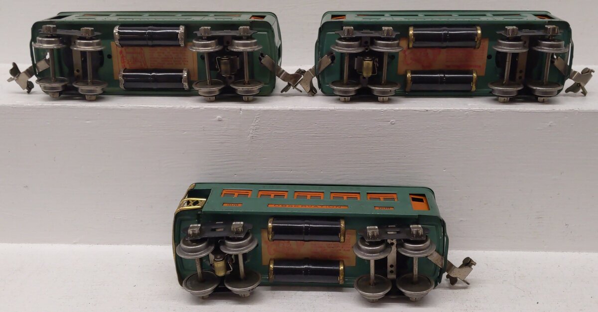 Lionel Vintage O Tinplate Illuminated Passenger Cars 607, 608 [3]
