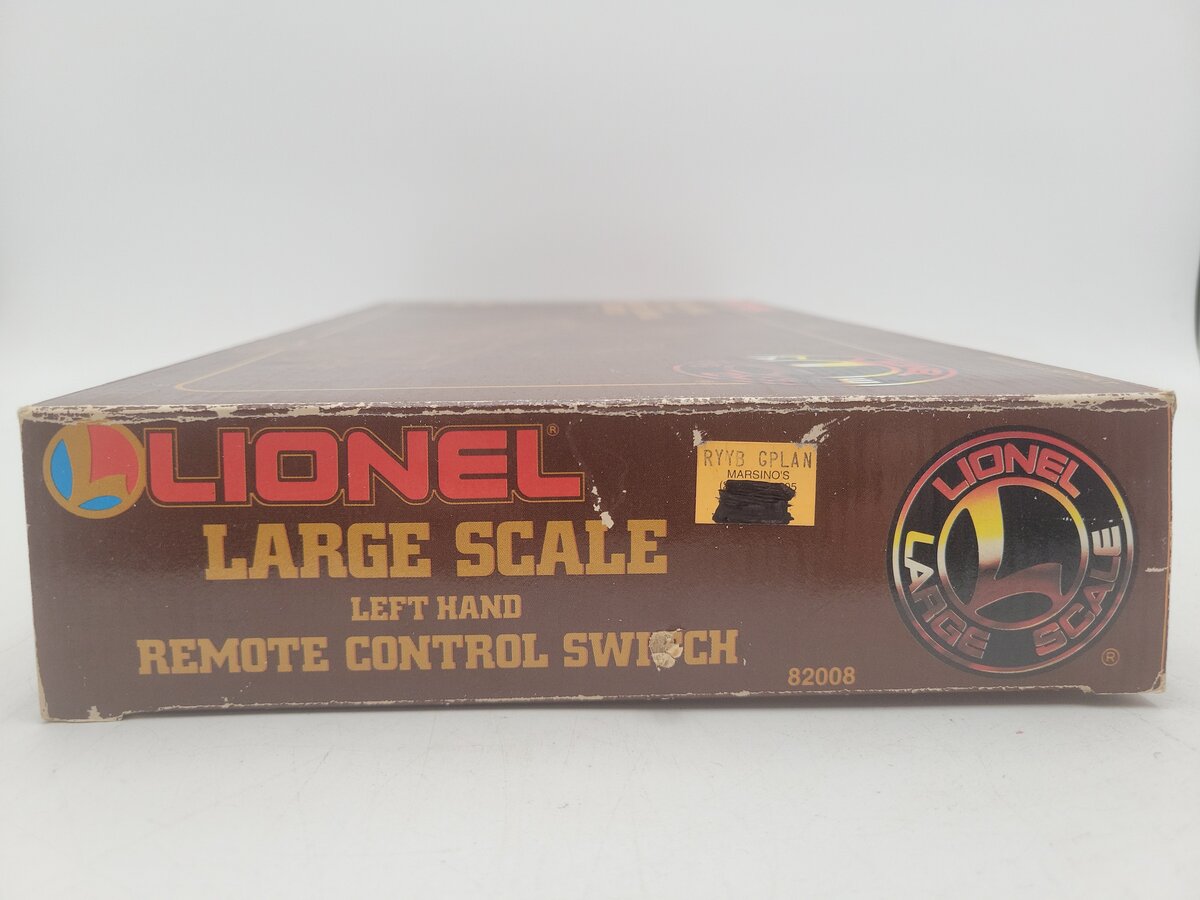 Lionel 8-82008 G Scale Left Hand Remote Switch Turnout Indoor & Outdoor Use EX/Box