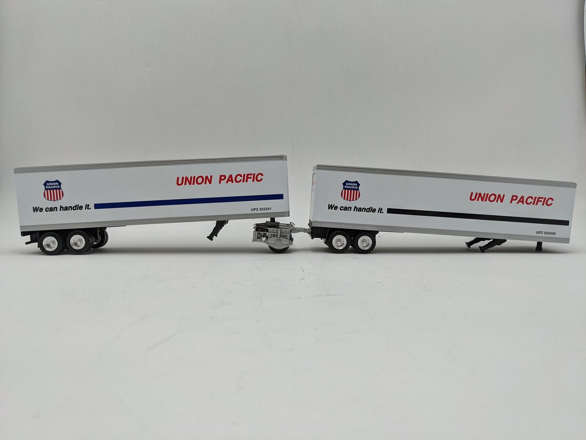 K-Line K7740 O Rail Mate Union Pacific Trailer Set VG