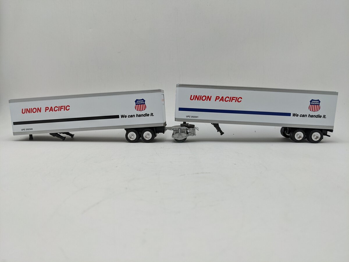 K-Line K7740 O Rail Mate Union Pacific Trailer Set VG