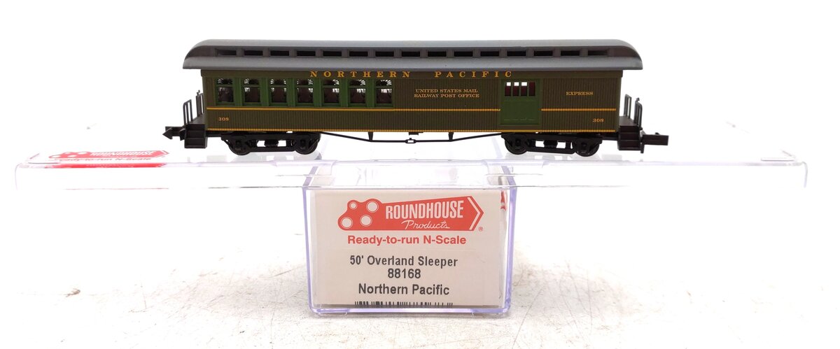 Roundhouse 88168 N Scale Northern Pacific 50' Overland Sleeper Car #308 NIB