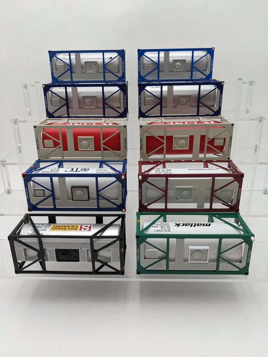 K-Line & MTH O Gauge Intermodal Tank Containers [10] EX