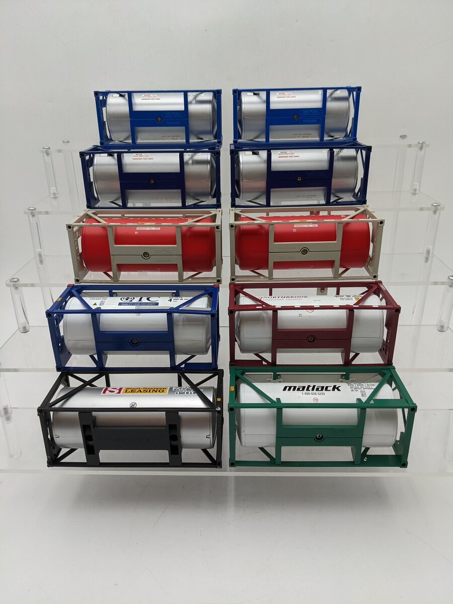 K-Line & MTH O Gauge Intermodal Tank Containers [10] EX
