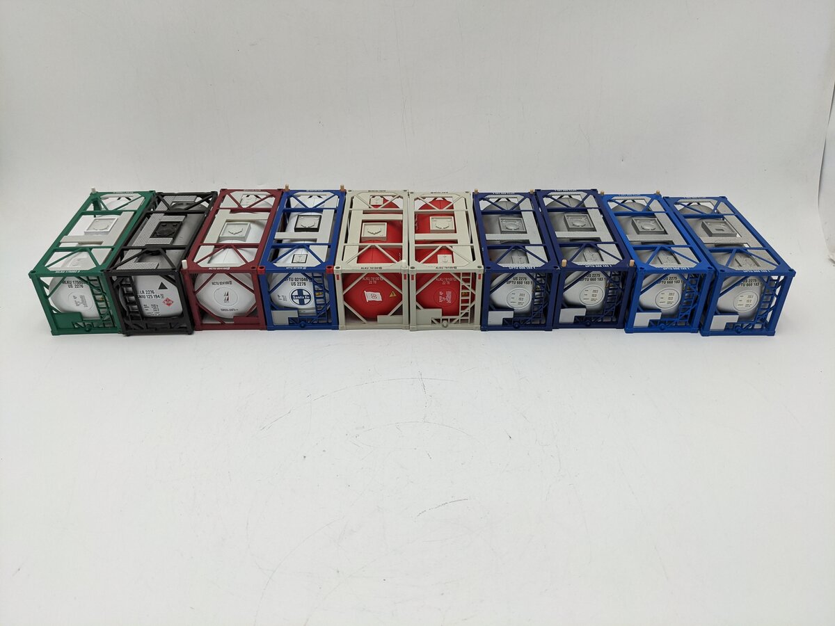 K-Line & MTH O Gauge Intermodal Tank Containers [10] EX