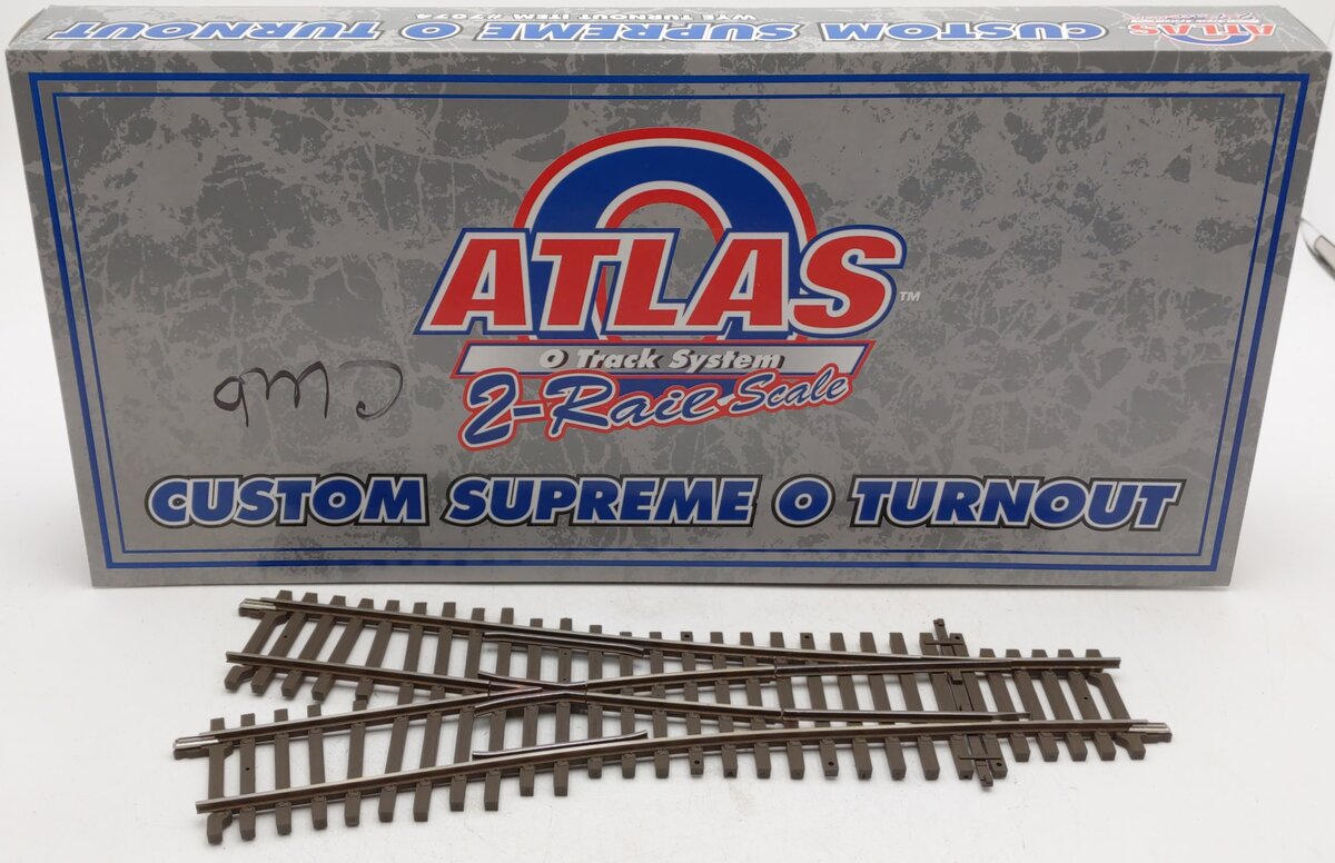 Atlas 7074 O Scale Code 148 2-Rail Solid Nickel Silver Wye Switch Turnout EX/Box