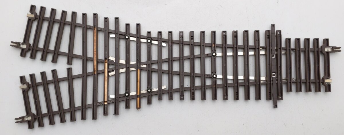 Atlas 7074 O Scale Code 148 2-Rail Solid Nickel Silver Wye Switch Turnout EX/Box