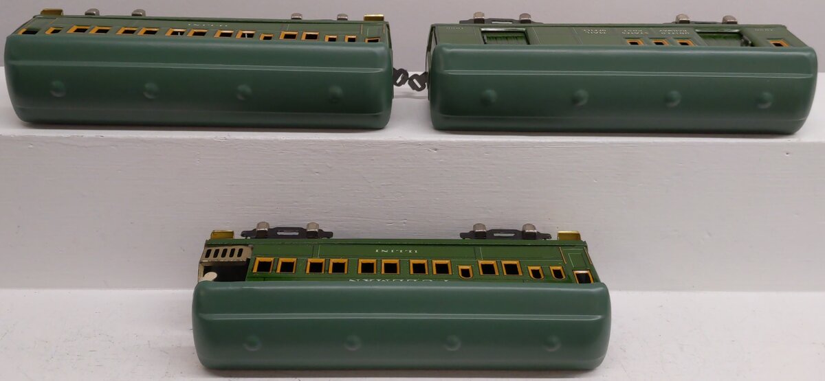 American Flyer Vintage O Prewar Tinplate Passenger Cars 3000, 3001, 3001 [3]