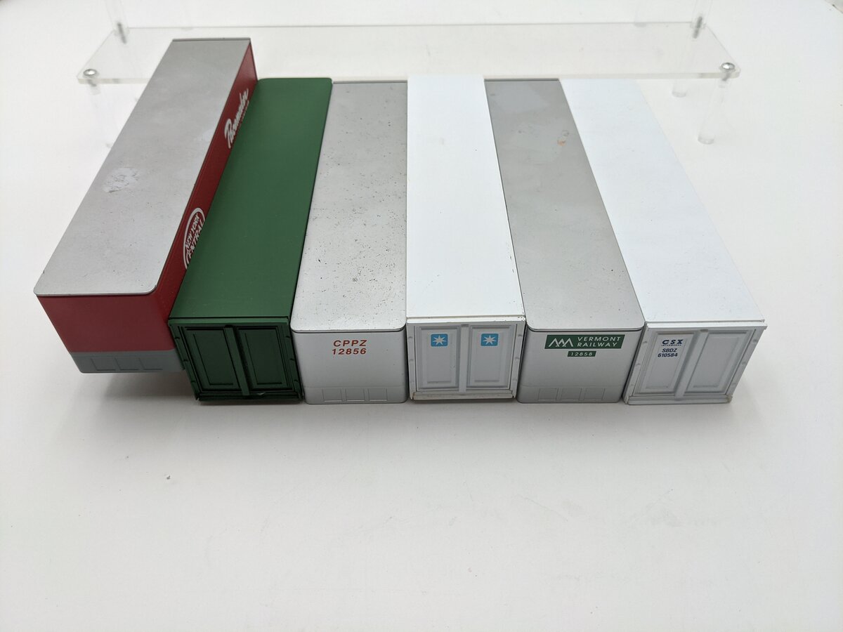Lionel O Gauge Trailer & Containers [6] EX