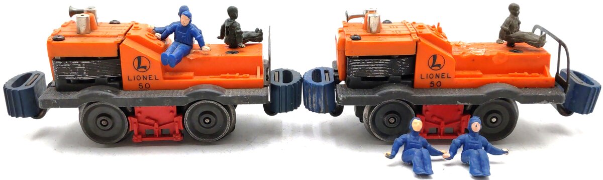 Lionel 50 Vintage O Motorized Gang Car (Qty 2) VG