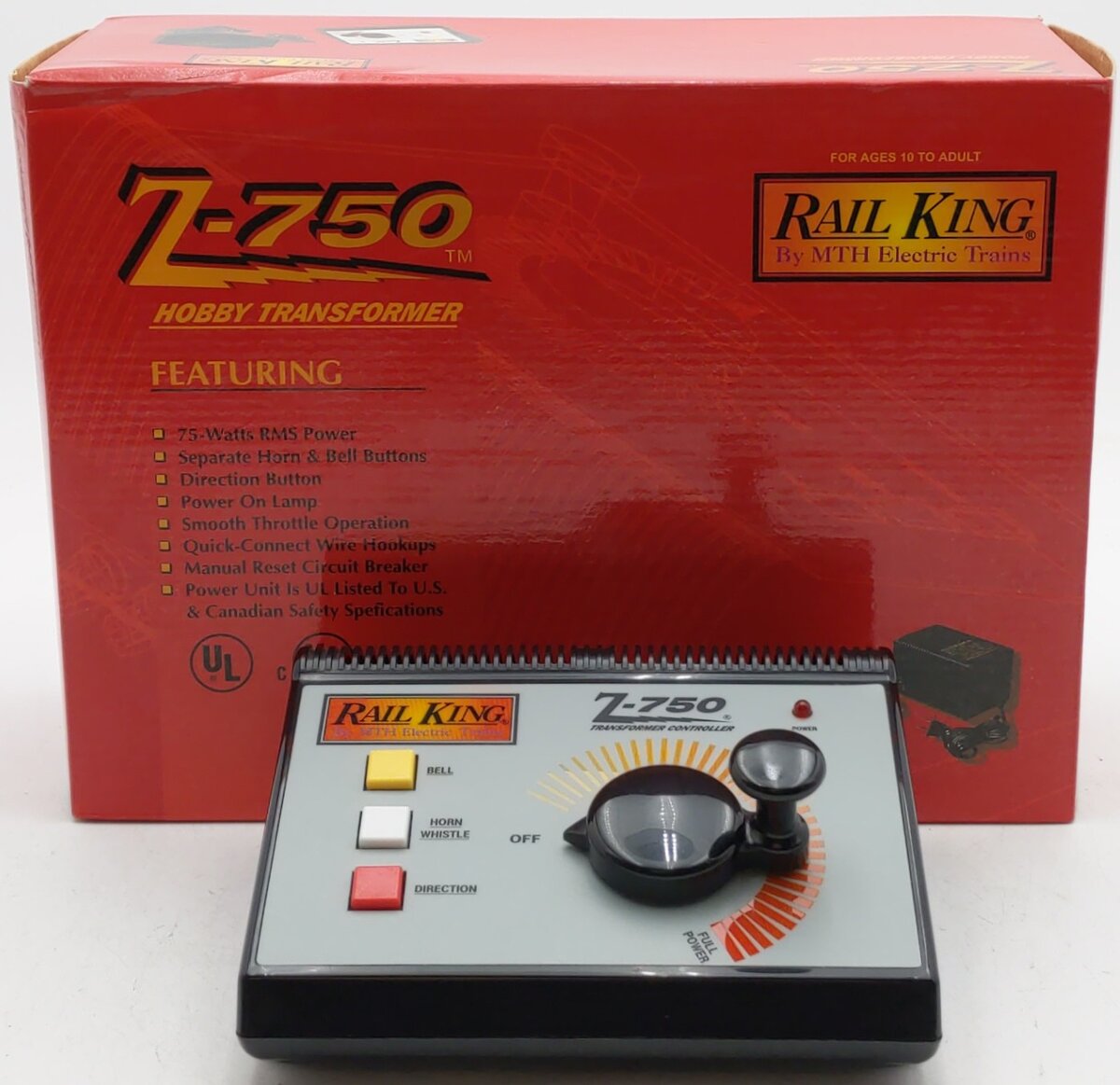 MTH 40-750 Z-750 Hobby Transformer Controller EX/Box