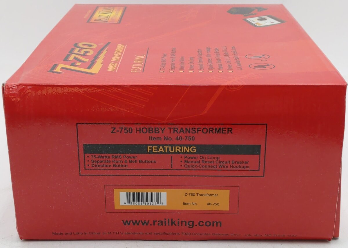 MTH 40-750 Z-750 Hobby Transformer Controller EX/Box