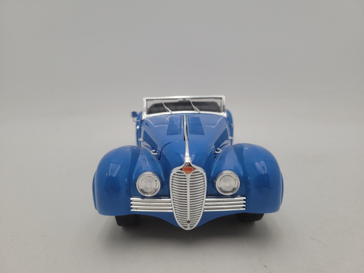 Guiloy G68583 1:18 Scale Top Line Miniatures Blue Delahaye Diecast Car EX