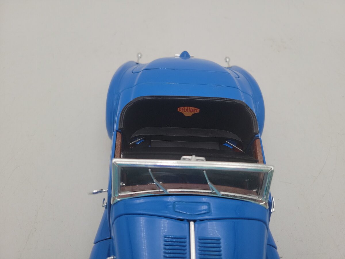 Guiloy G68583 1:18 Scale Top Line Miniatures Blue Delahaye Diecast Car EX