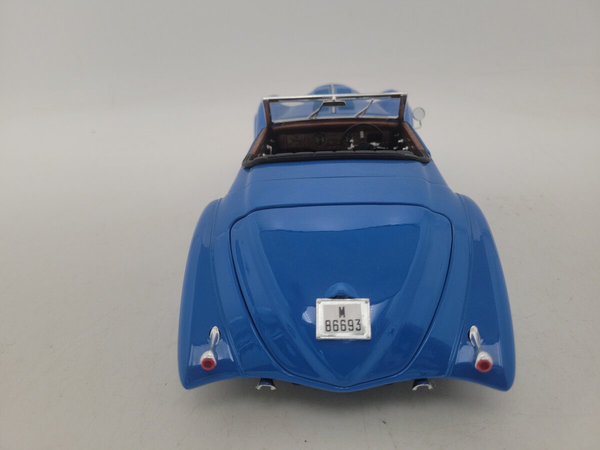 Guiloy G68583 1:18 Scale Top Line Miniatures Blue Delahaye Diecast Car EX