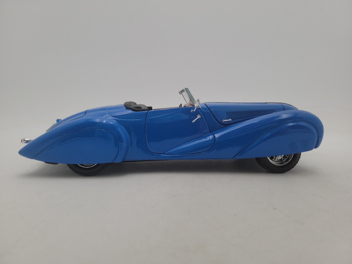 Guiloy G68583 1:18 Scale Top Line Miniatures Blue Delahaye Diecast Car EX
