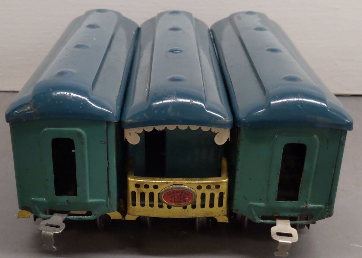 American Flyer Vintage O Gauge Golden State Passenger Cars 3180, 3181, 3182 [3] VG