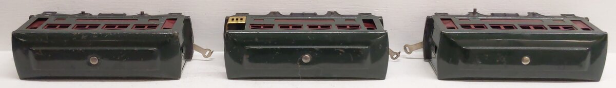 Lionel O Gauge Prewar Tinplate Passenger Cars #629,629,630 [3] VG