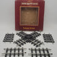 Bachmann 94358 G 90 Degree Crossing w/4 Half Sections of Straight Steel Track EX/Box