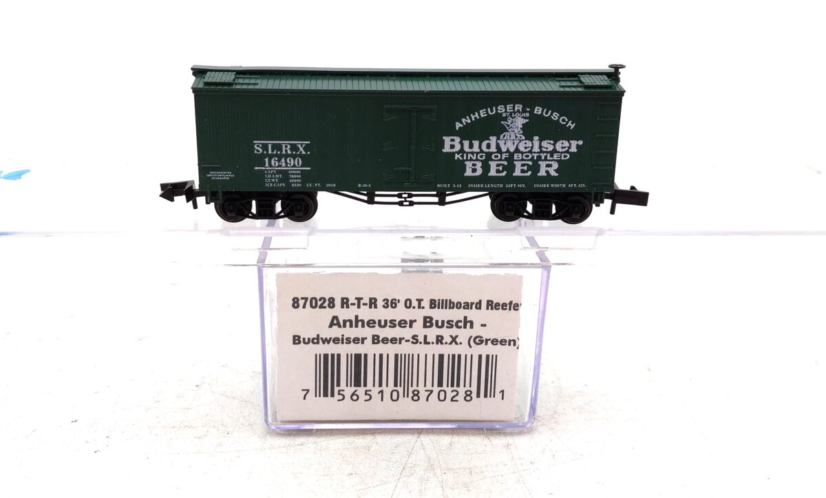 Roundhouse 87028 N Scale Budweiser Billboard Reefer #16490 NIB