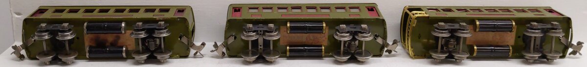 Lionel O Prewar Lionel Lines Custom Tinplate Passenger Cars #612,610,610 [3]