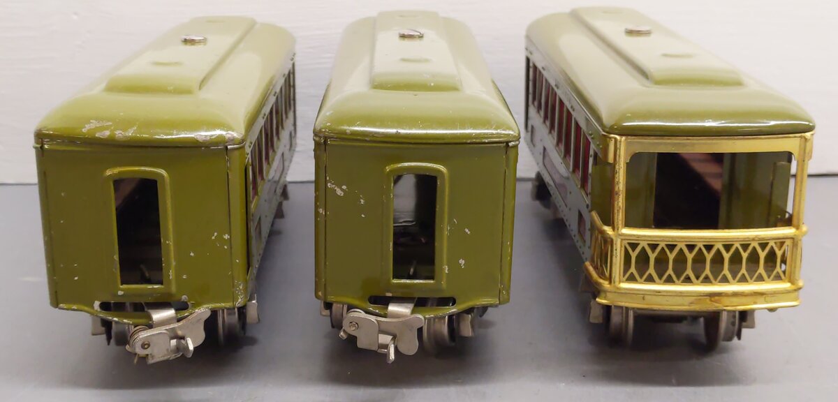 Lionel O Prewar Lionel Lines Custom Tinplate Passenger Cars #612,610,610 [3]