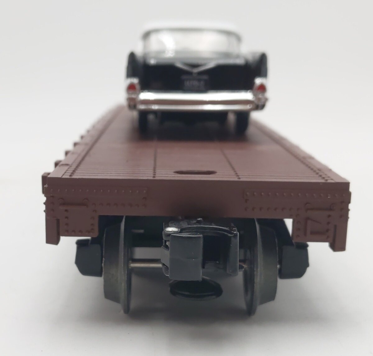 Lionel 6-26906 O Gauge Southern Pacific Flatcar w/ 1957 Chevy Police Car EX/Box
