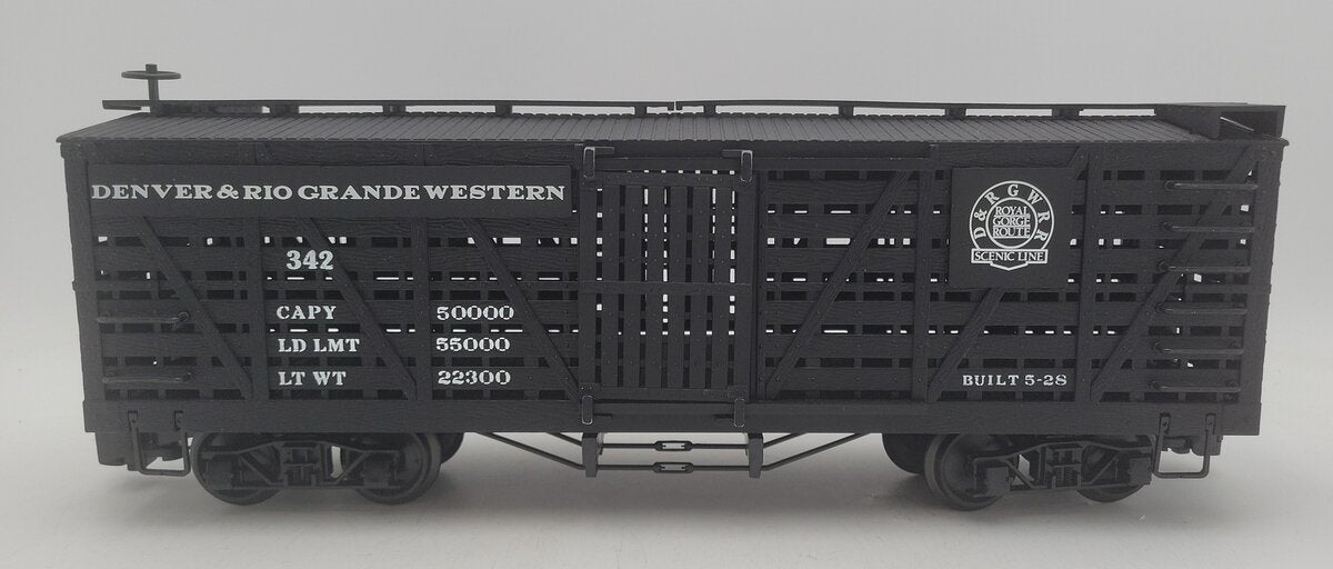 Bachmann 98118 G Scale Denver & Rio Grande Western Stock Car EX/Box