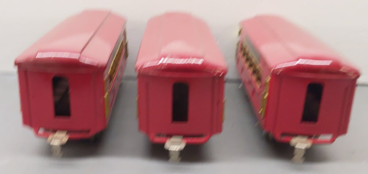 American Flyer O Gauge Prewar Custom Tinplate Passenger Cars #404,404,405 [3]